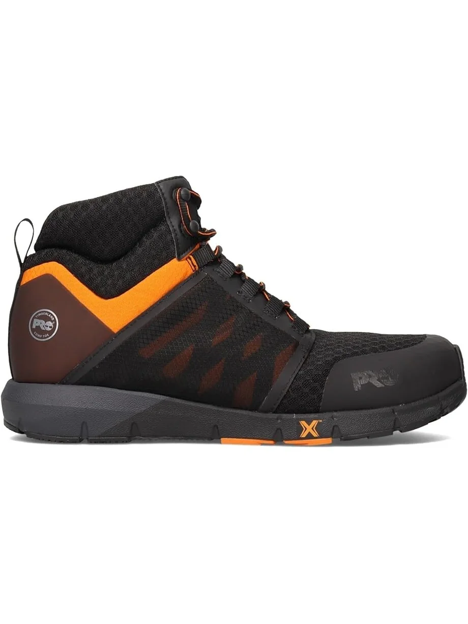 Кроссовки Timberland PRO Radius Mid Composite Safety Toe — изображение 2 из 4, черный/оранжевый