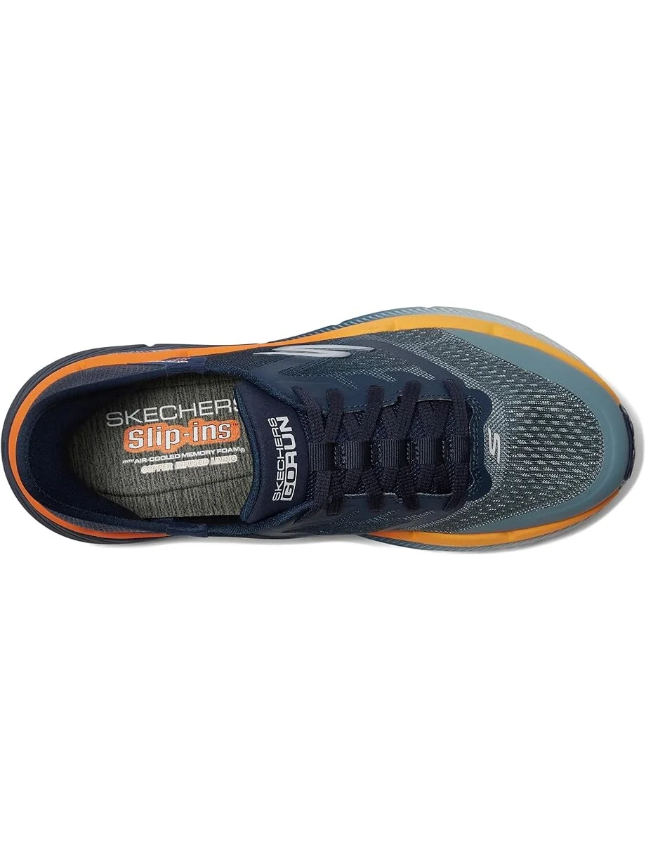 Кроссовки SKECHERS Skechers Hands Free Slip-ins Max Cushion Premier 2.0 — изображение 2 из 4, темно-синий/оранжевый