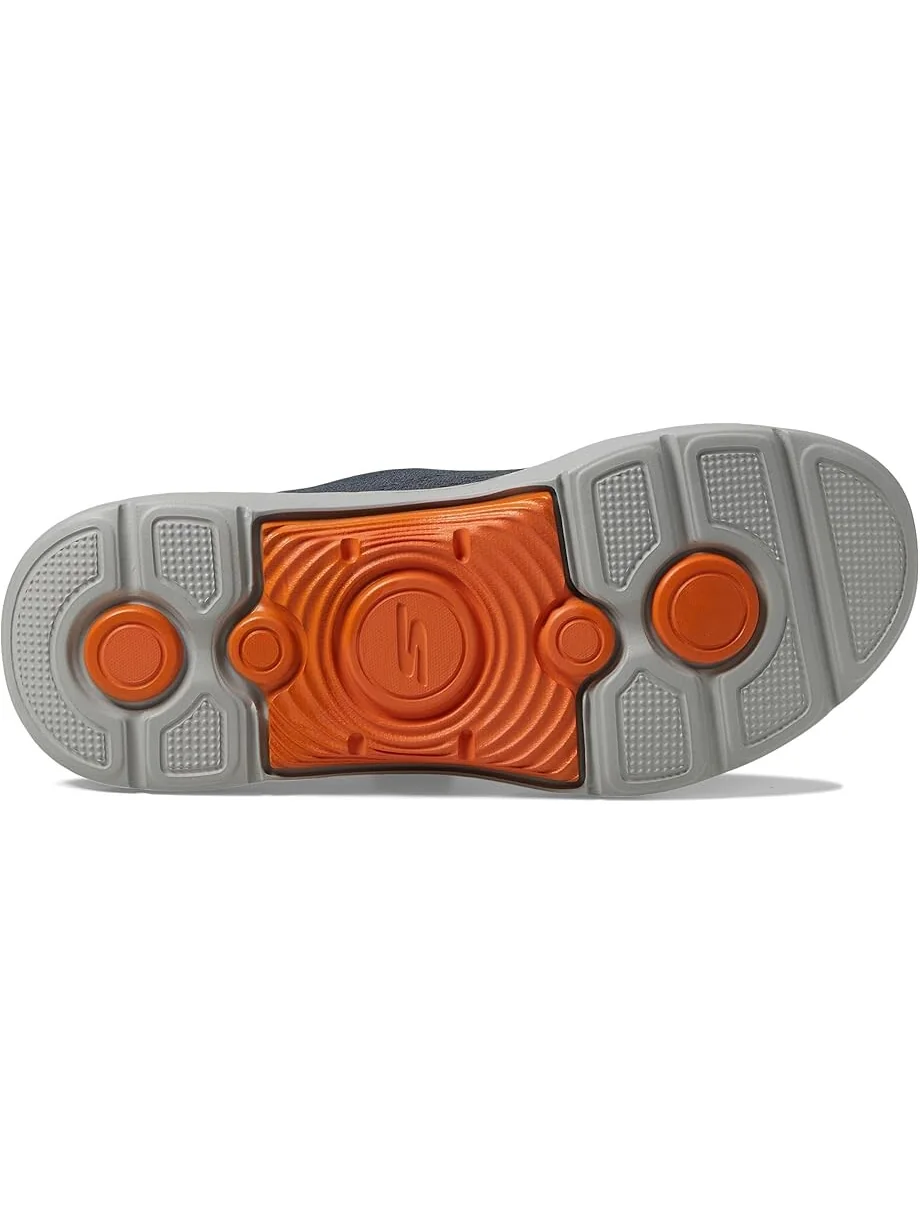 Кроссовки SKECHERS Hands Free Slip-Ins Go Walk Arch Fit 2.0 - Simplicity 2 — изображение 3 из 4, темно-серый/оранжевый