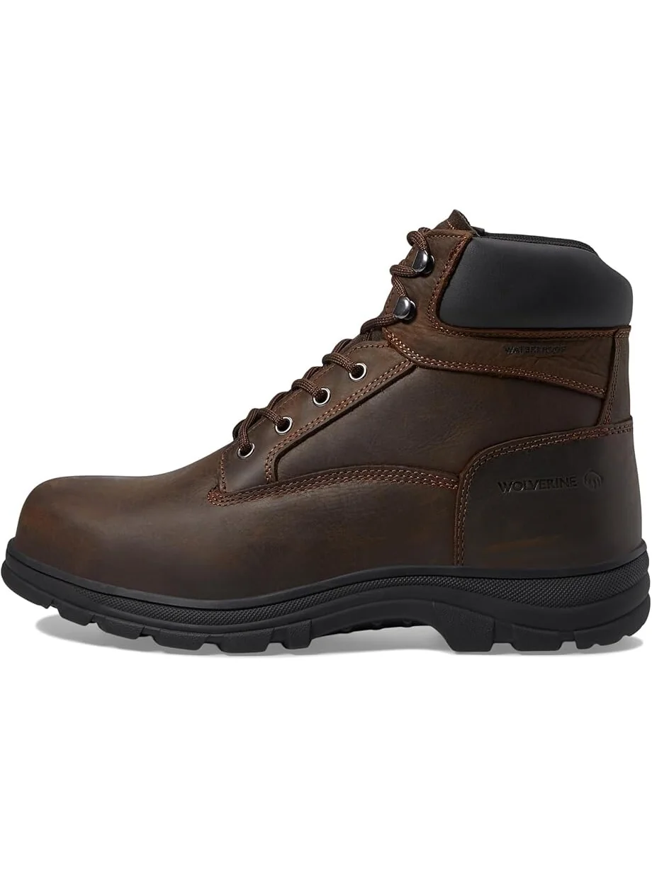 Ботинки Wolverine Carlsbad Waterproof 6" Steel Toe Work Boot — изображение 4 из 4, коричневый