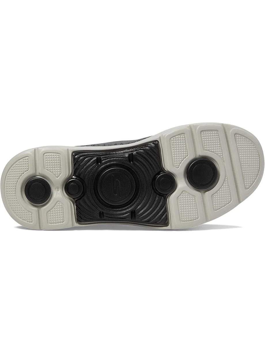 Кроссовки SKECHERS Go Walk Arch Fit 2.0 - Grand Hands Free Slip-Ins — изображение 3 из 4, темно-серый/красный