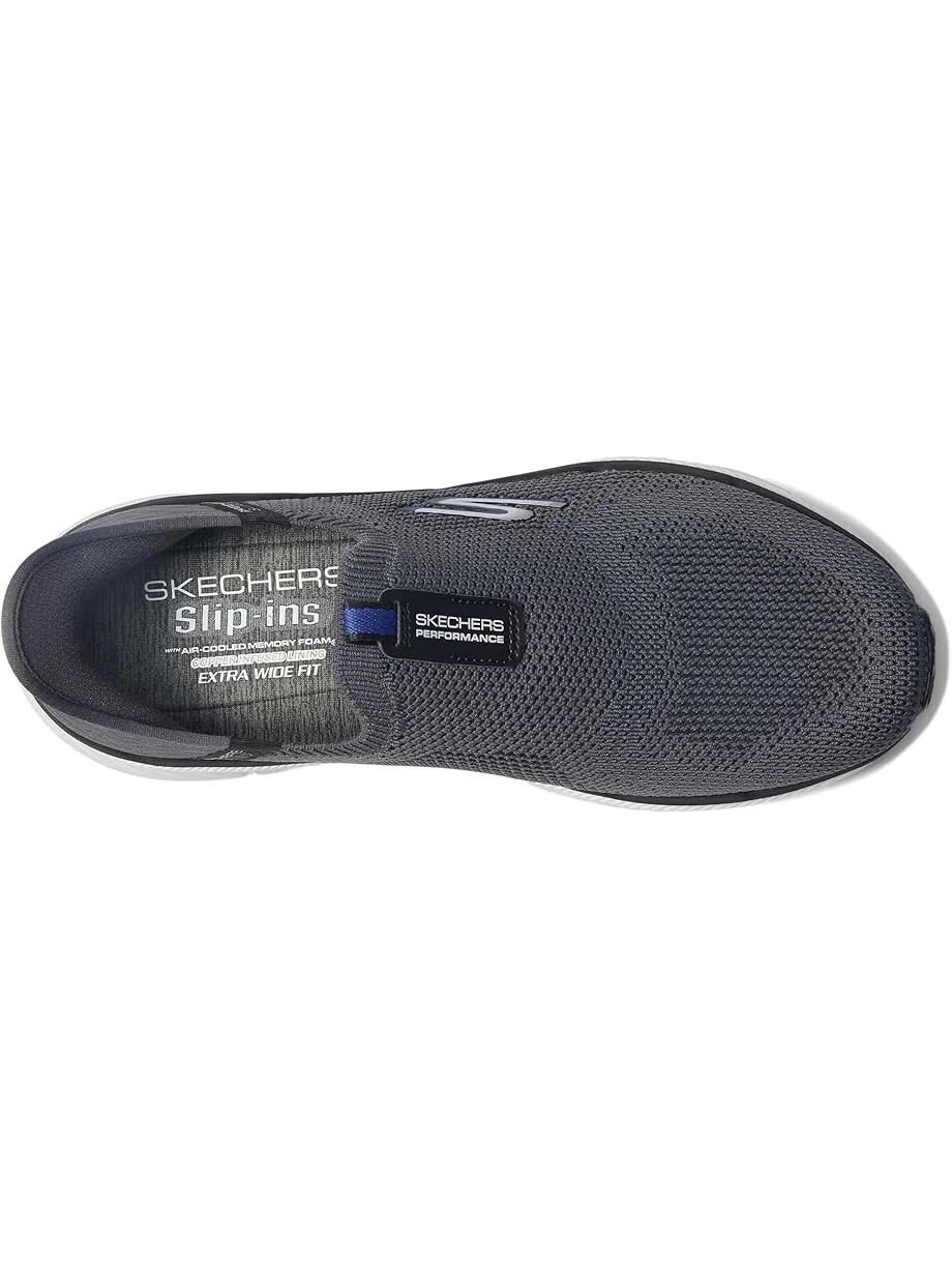 Кроссовки SKECHERS Hands Free Slip-Ins - Max Cushion Premier 2.0 — изображение 2 из 4, темно-серый/черный