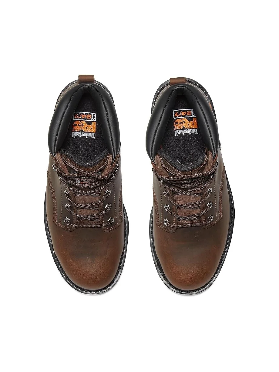 Мужские рабочие ботинки Timberland PRO Pit Boss Steel Toe, с защитой от электрического тока — изображение 2 из 4, коричневый