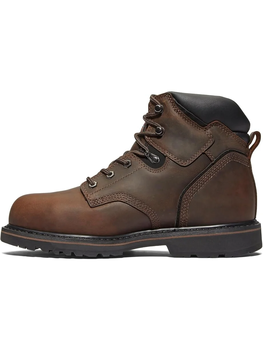 Мужские рабочие ботинки Timberland PRO Pit Boss Steel Toe, с защитой от электрического тока — изображение 4 из 4, коричневый