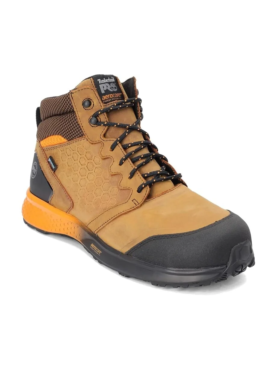 Мужские треккинговые ботинки Timberland PRO комбинированные — изображение 3 из 4, оранжевый/коричневый