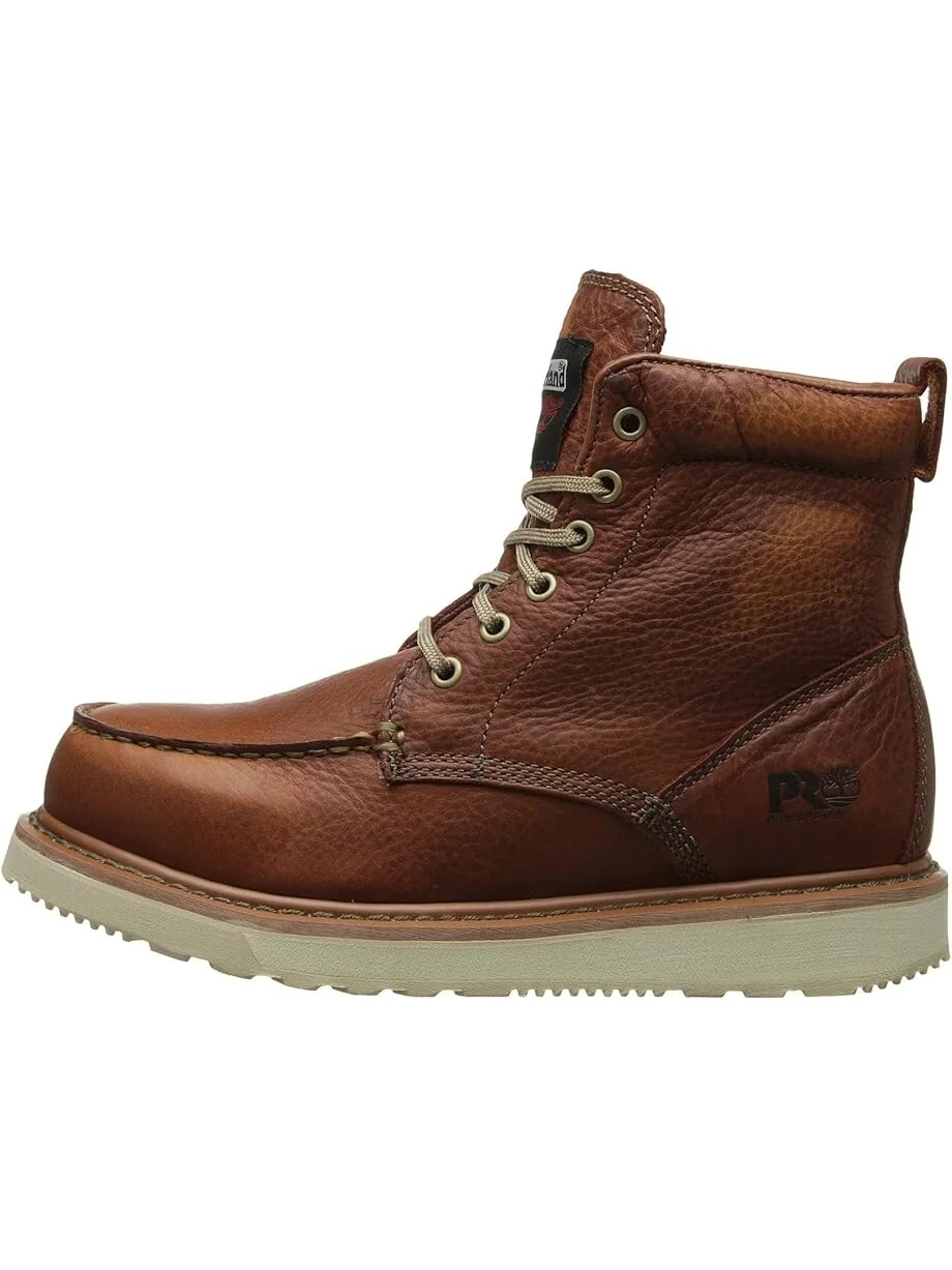 Ботинки мужские Timberland PRO из натуральной кожи, классические — изображение 4 из 4, коричневый