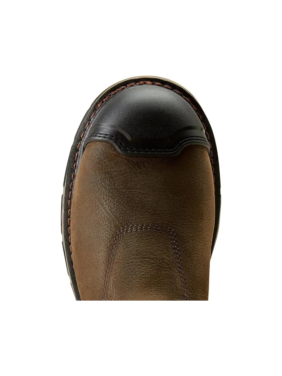 Ботинки Ariat Stump Jumper Pull-On BOA Waterproof Composite Toe Work Boot — изображение 2 из 4, коричневый