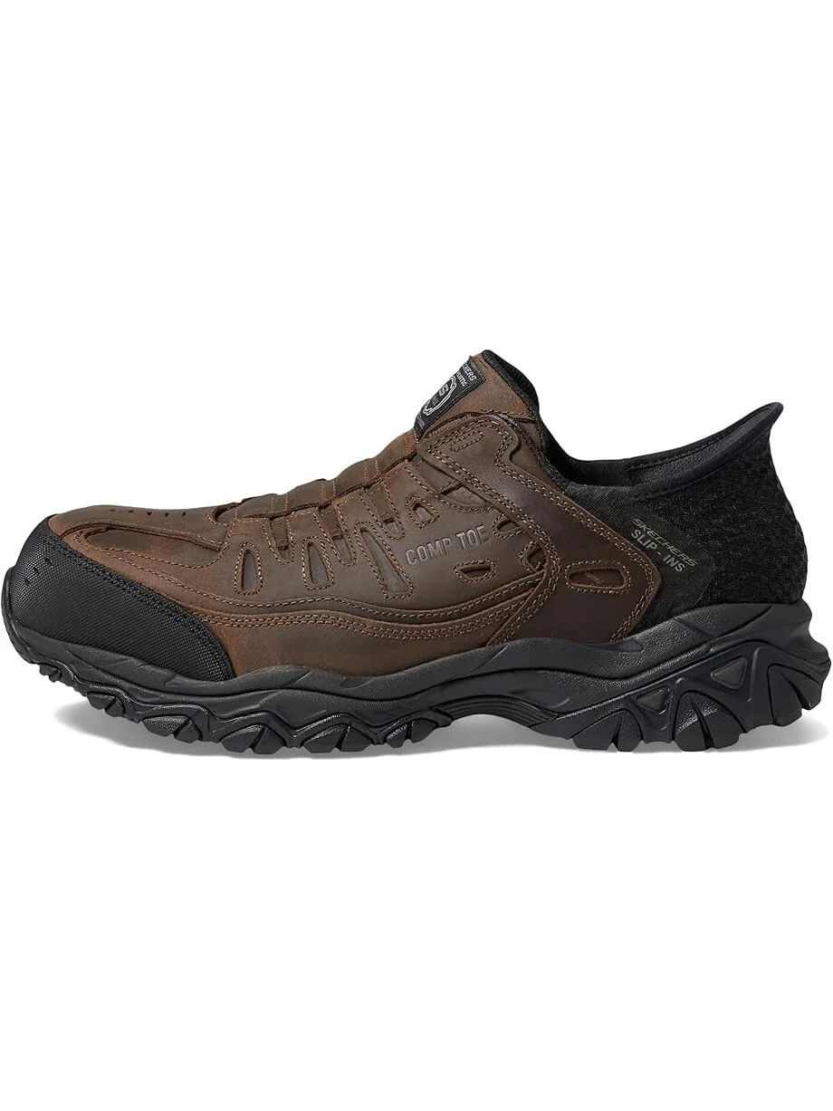 Ботинки SKECHERS Holdredge - Ryker Comp Toe — изображение 4 из 4, коричневый