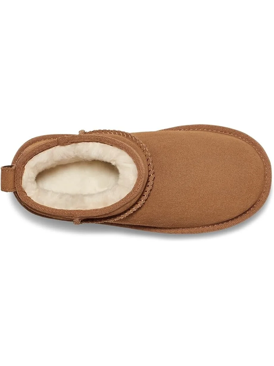 Ботинки UGG Kids Classic Ultra Mini Platform (Little Kid/Big Kid) — изображение 2 из 4, орех