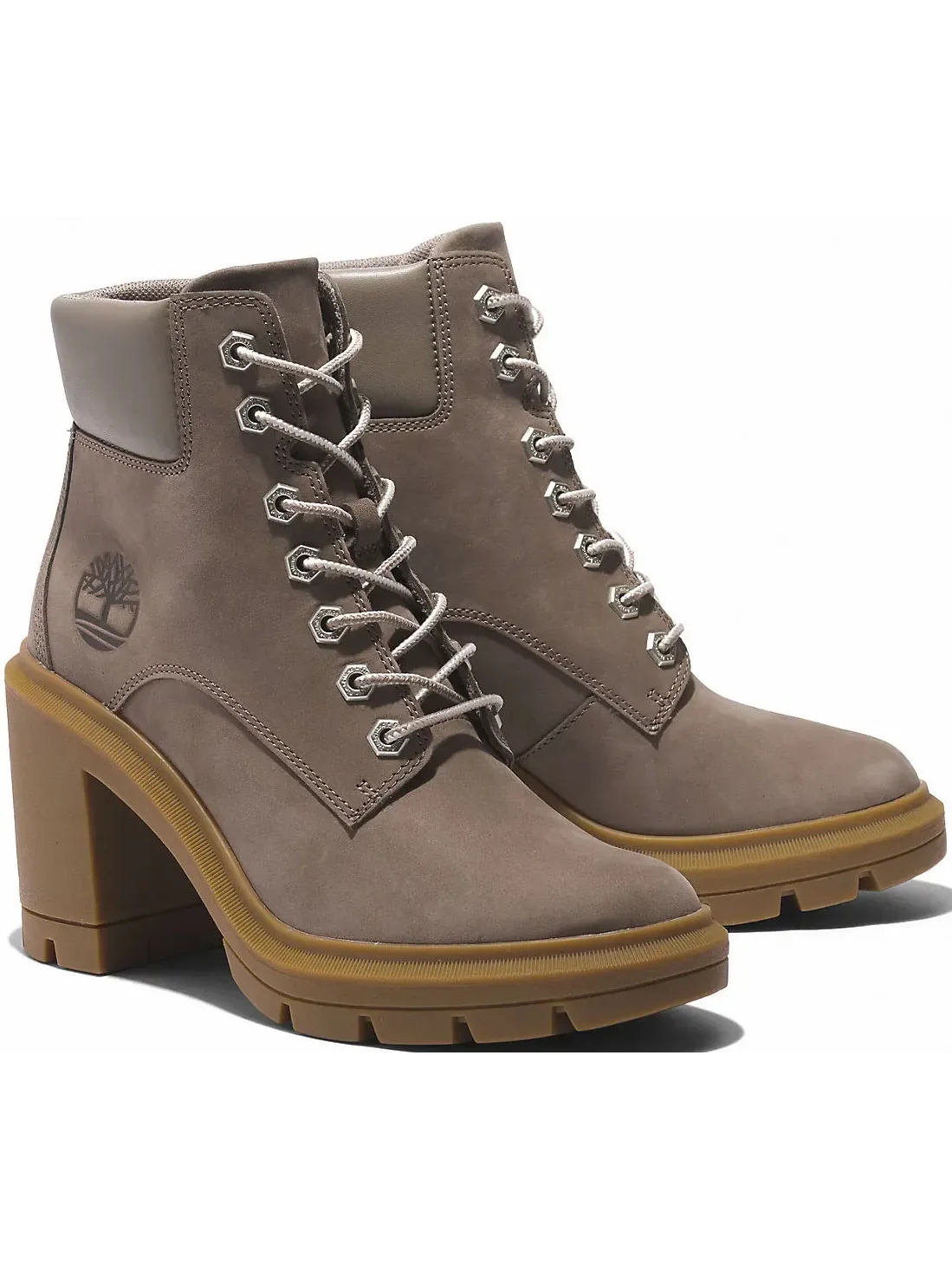 Ботинки Timberland Allington Heights 6" из нубука, с высоким каблуком