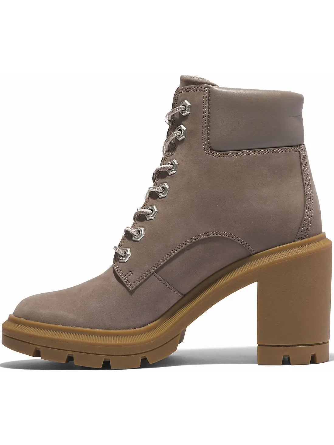 Ботинки Timberland Allington Heights 6" из нубука, с высоким каблуком — изображение 3 из 7, коричневый