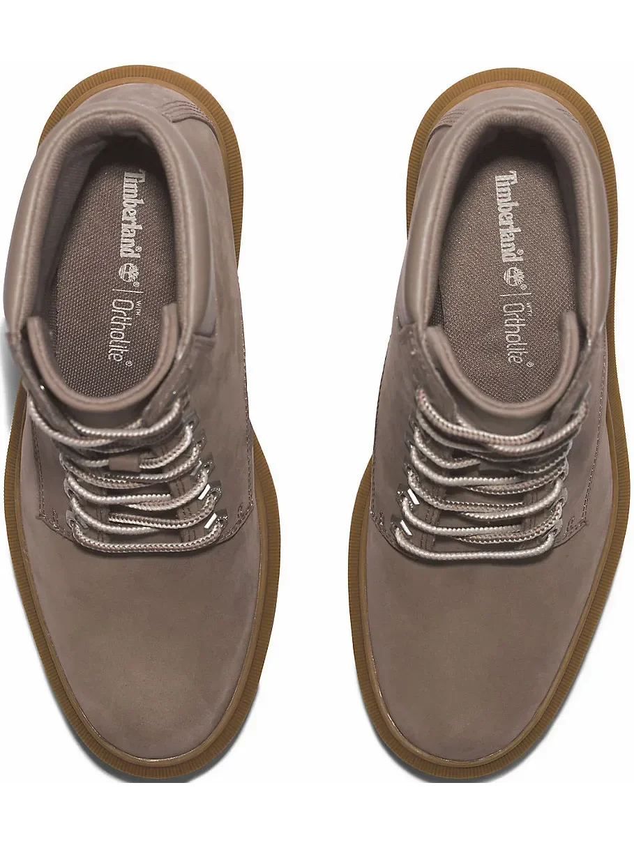 Ботинки Timberland Allington Heights 6" из нубука, с высоким каблуком — изображение 4 из 7, коричневый
