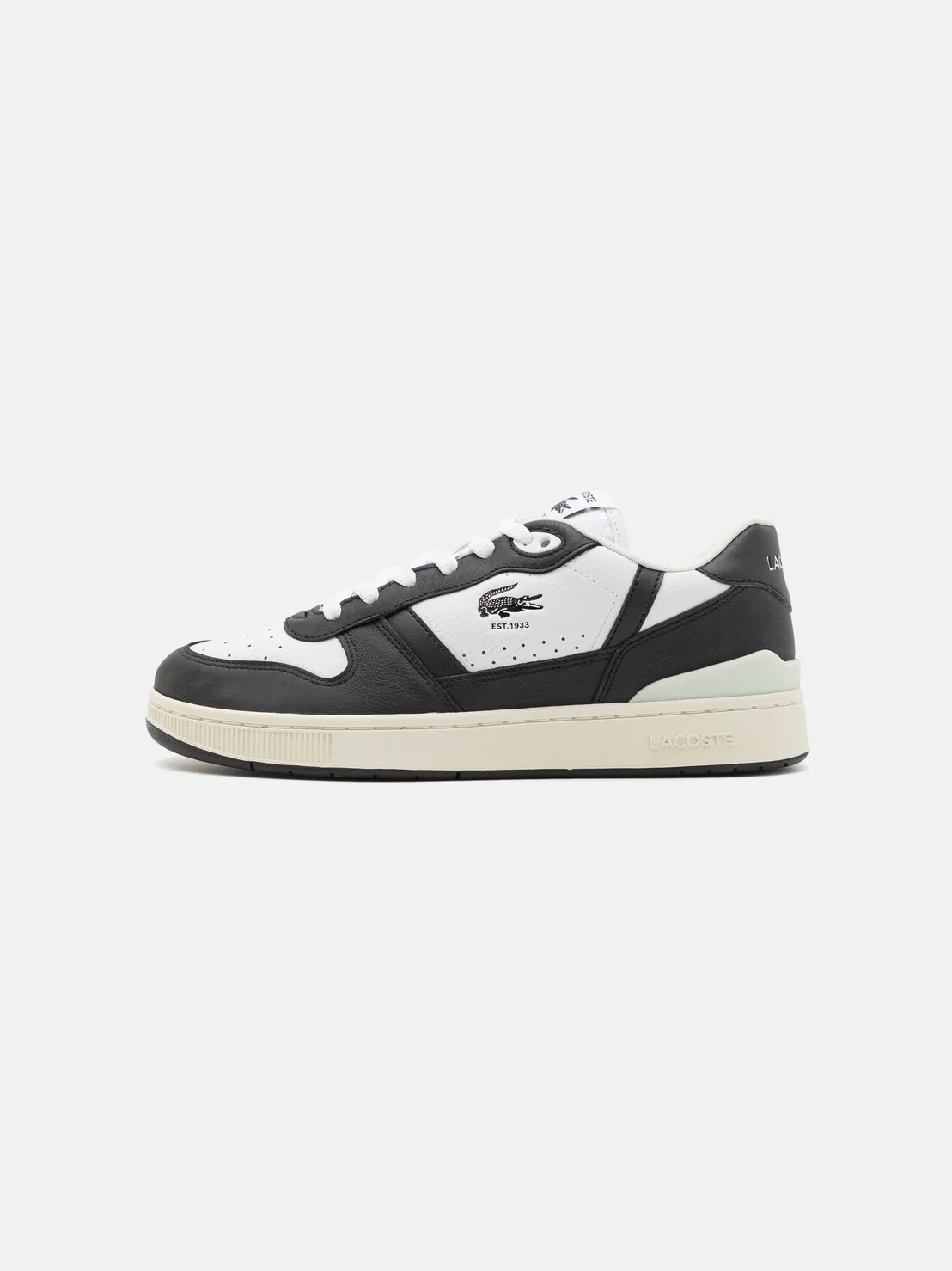 Кроссовки мужские Lacoste T-Clip Set Leather — изображение 5 из 6, белый/черный