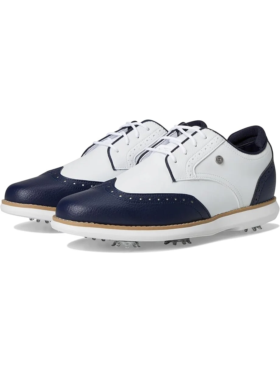Кроссовки FootJoy Traditions Shield Tip Golf Shoes — белый