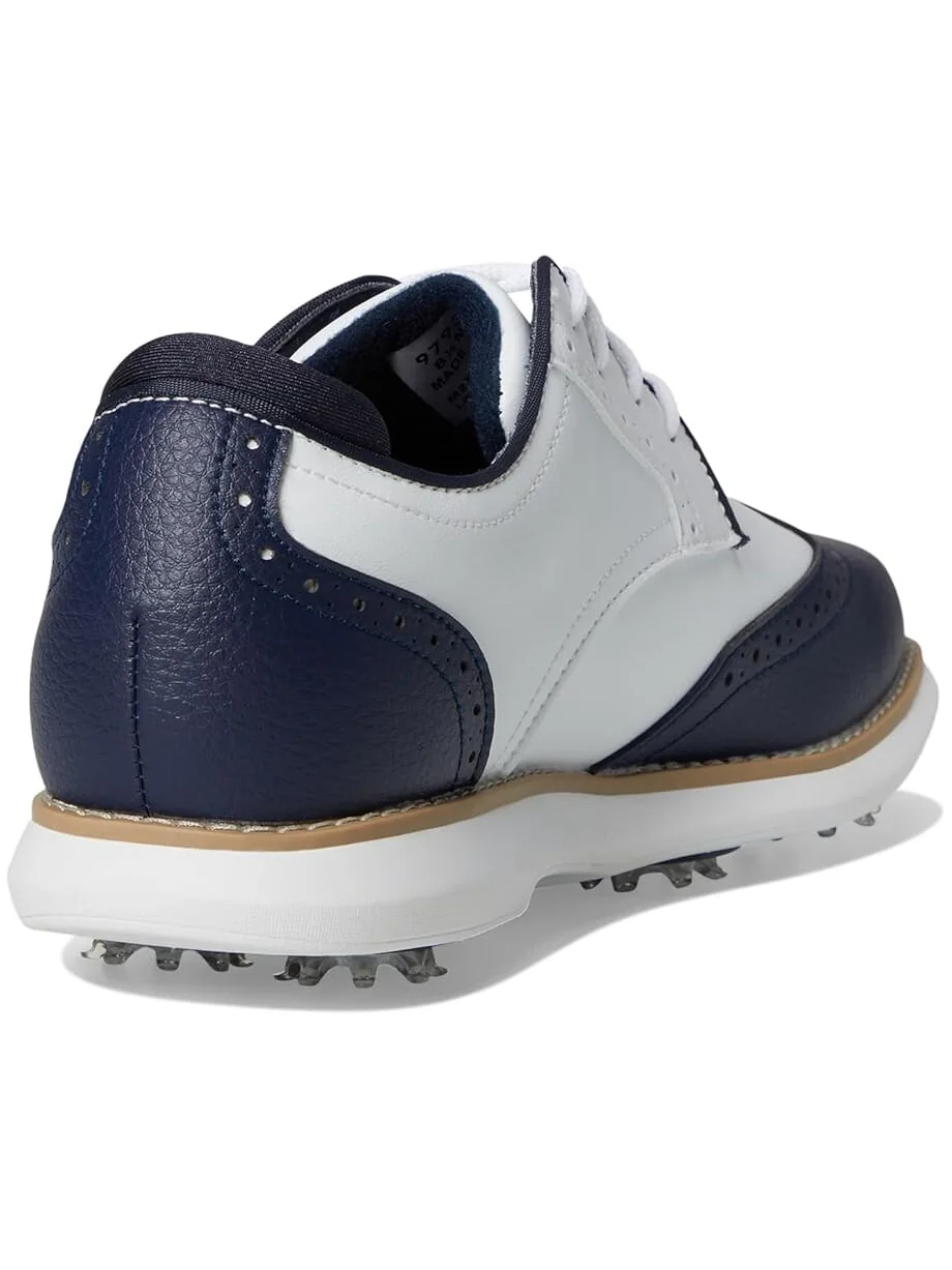 Кроссовки FootJoy Traditions Shield Tip Golf Shoes — изображение 5 из 7, белый/темно-синий/белый