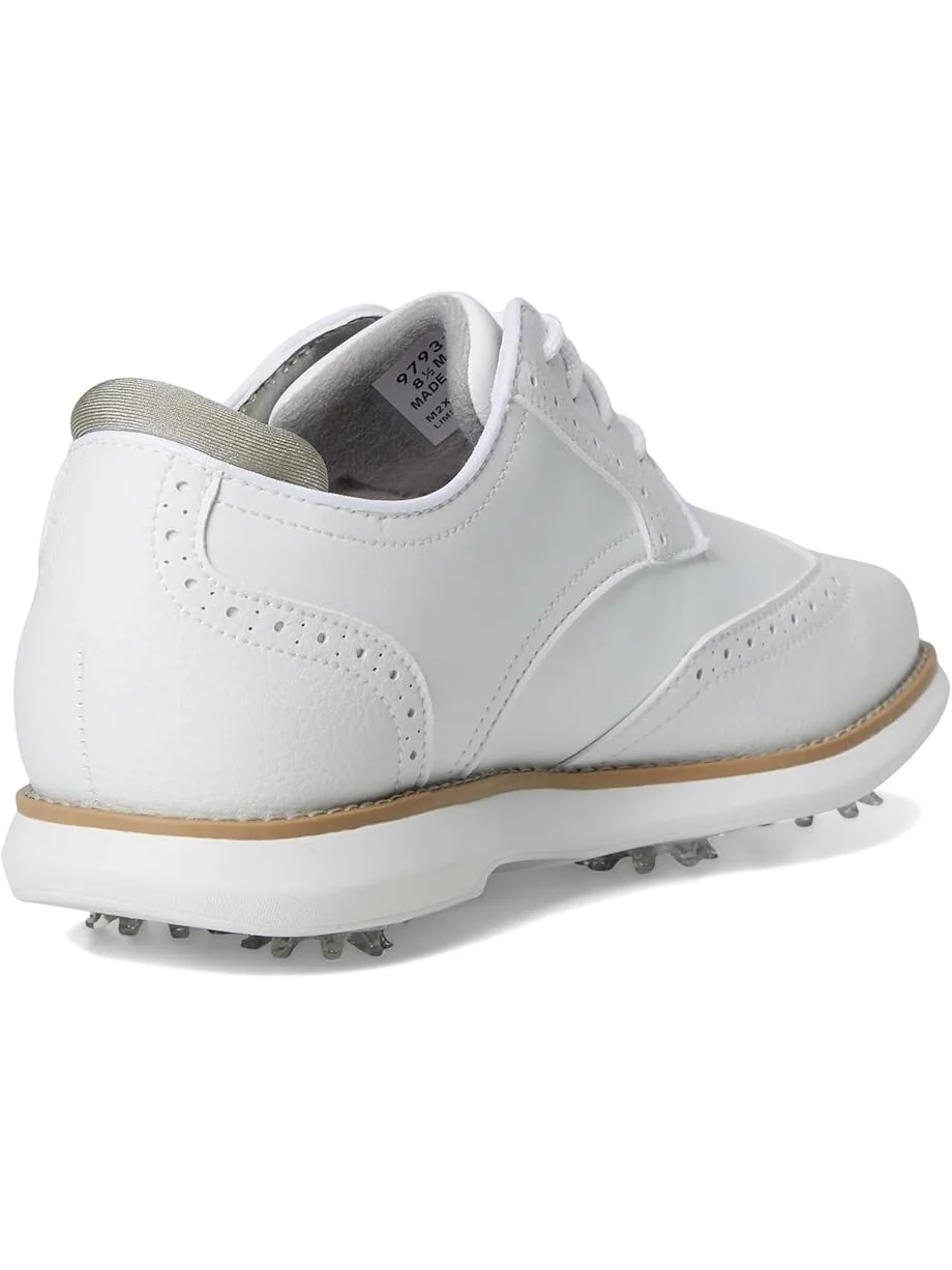 Кроссовки FootJoy Traditions Shield Tip Golf Shoes — изображение 5 из 7, белый/белый/белый