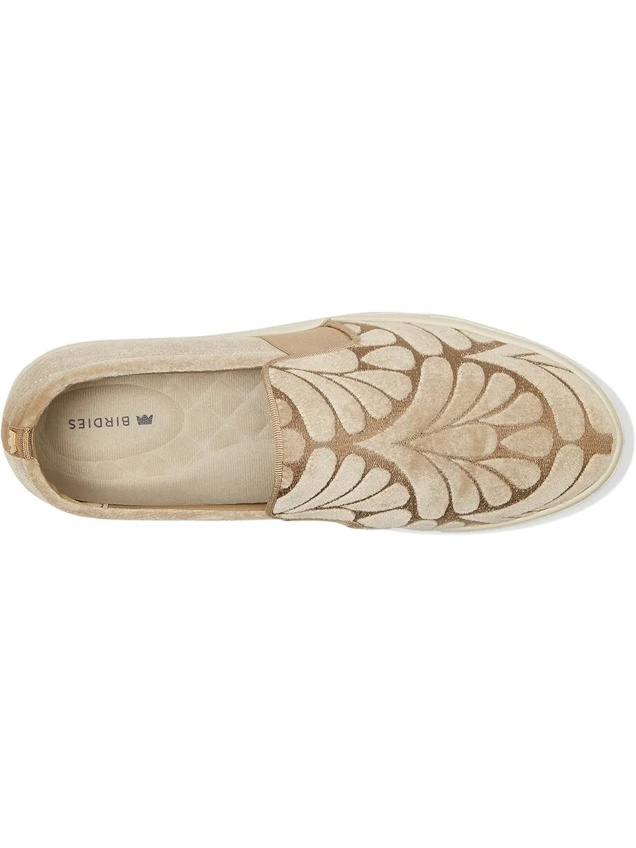 Кроссовки Birdies The Swift Sneaker, цвет Taupe Velvet Embroidery — изображение 2 из 7