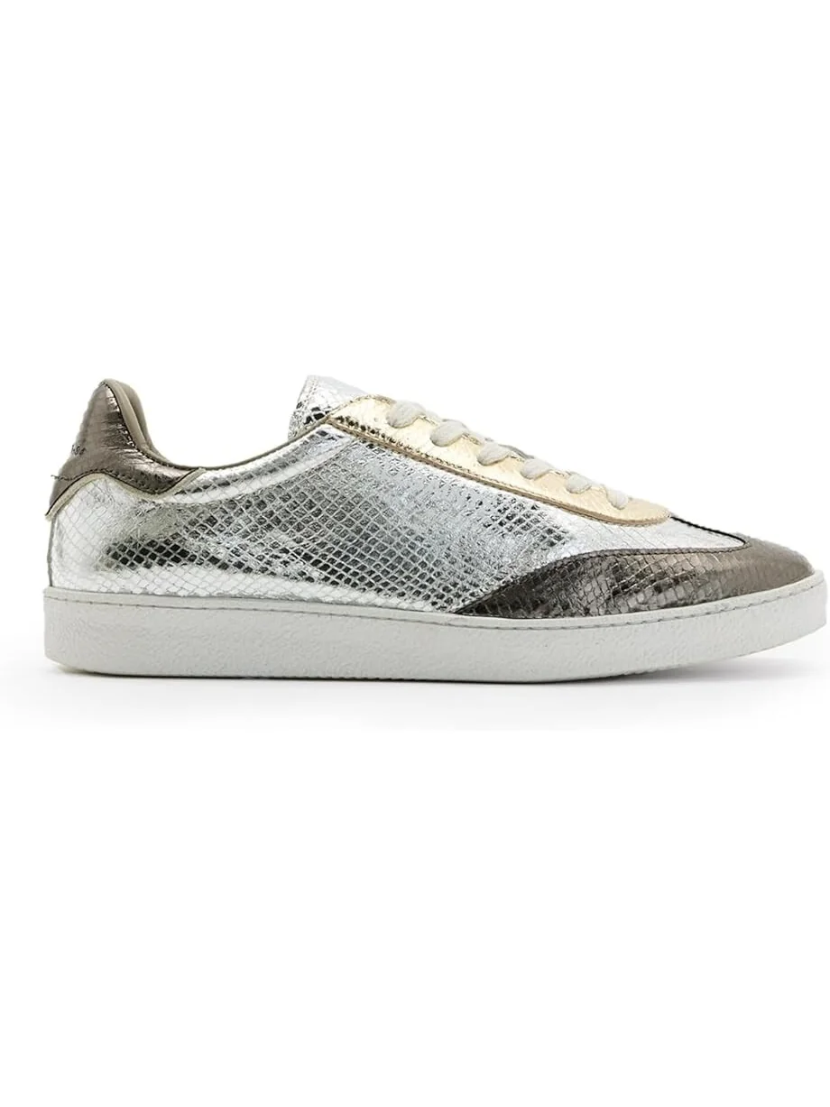 Кроссовки AllSaints Thelma Met Sneakers — изображение 4 из 5, серебристый мульти