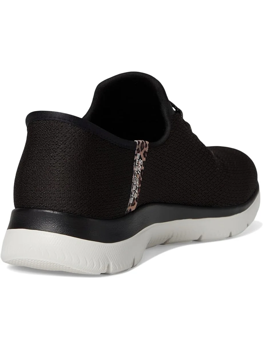 Кроссовки SKECHERS Summits Leopard Chic Hands Free Slip-INS — изображение 5 из 7, черный мульти