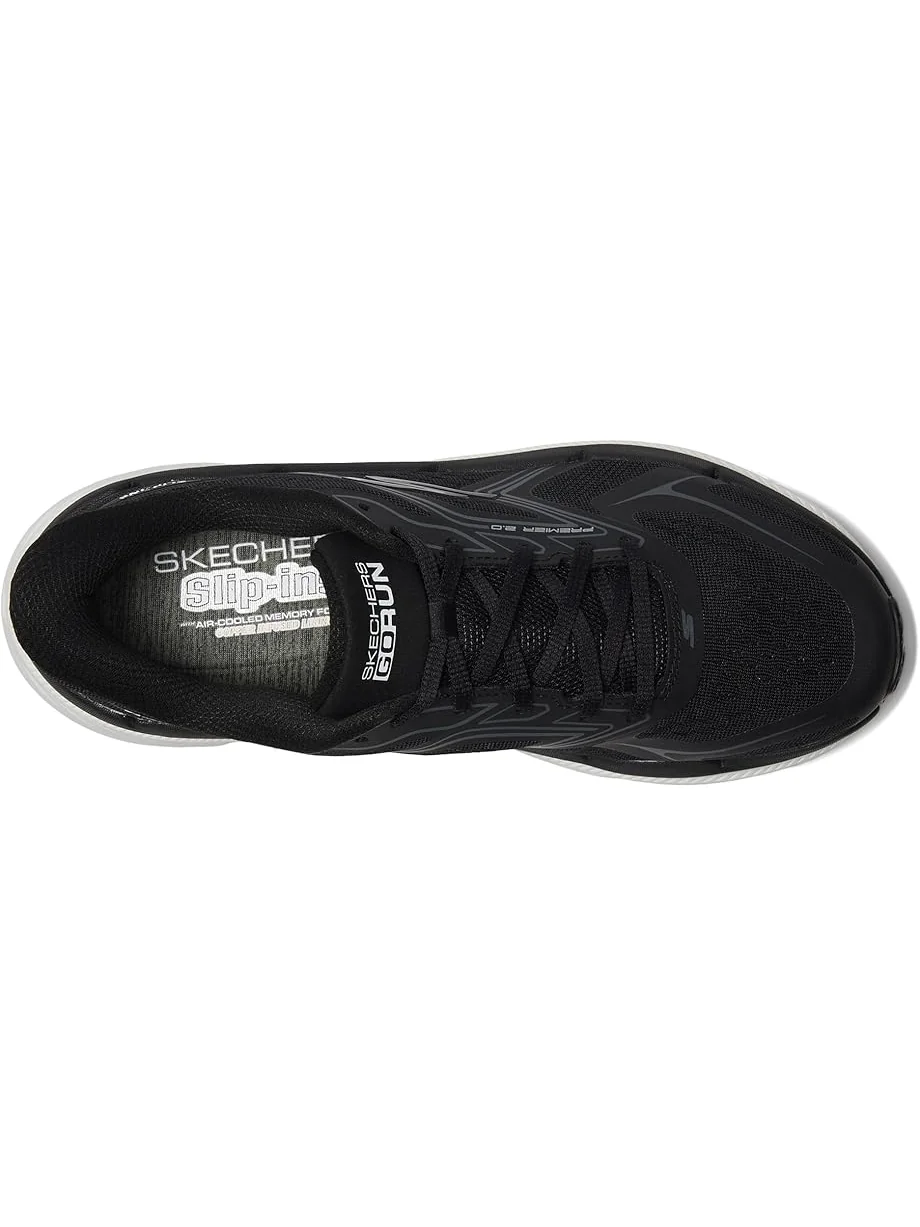 Кроссовки SKECHERS Max Cushioning Premier 2.0 Overland Hands Free Slip-Ins — изображение 2 из 7, черный/белый