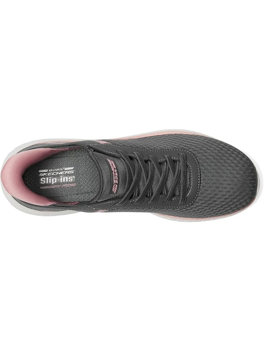 Кроссовки BOBS from SKECHERS Hands Free Slip-Ins Bobs Squad Chaos - Stroke of Luck — изображение 2 из 7, серый