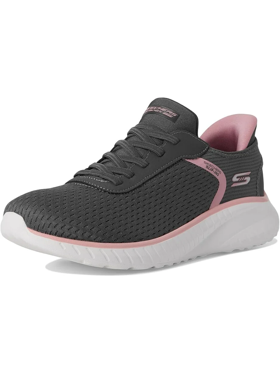 Кроссовки BOBS from SKECHERS Hands Free Slip-Ins Bobs Squad Chaos - Stroke of Luck — изображение 7 из 7, серый