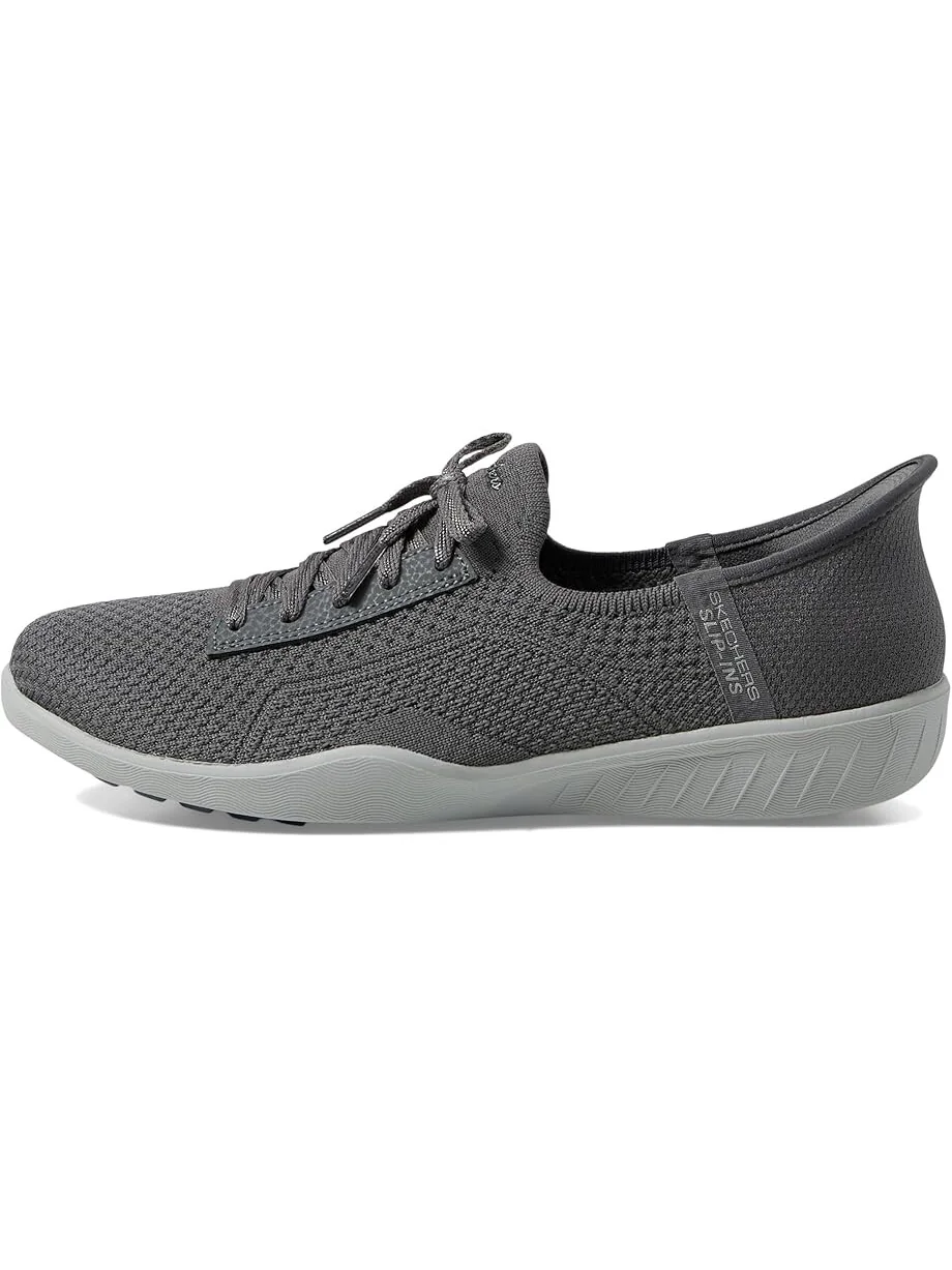 Кроссовки SKECHERS Newbury St - Our Time Hands Free Slip-Ins — изображение 4 из 6, угольный