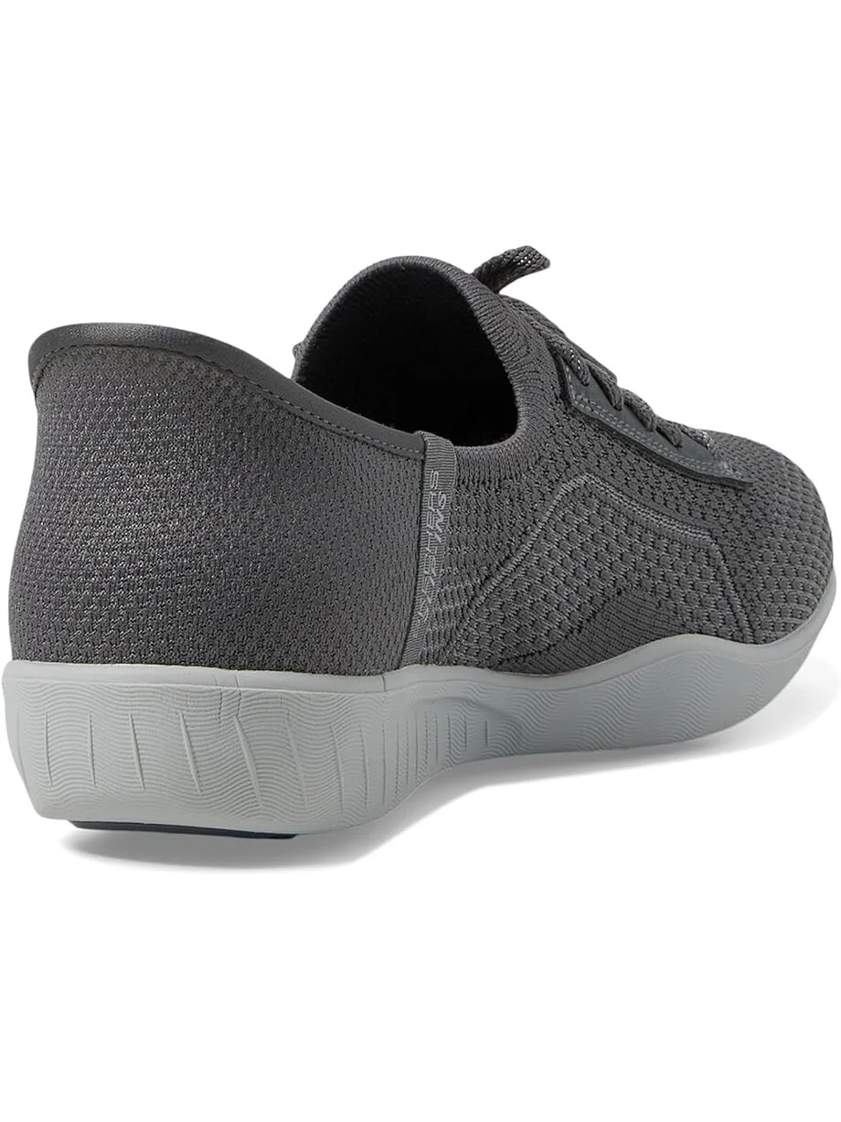 Кроссовки SKECHERS Newbury St - Our Time Hands Free Slip-Ins — изображение 5 из 6, угольный