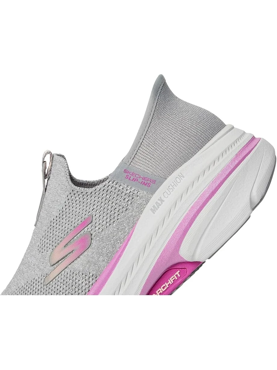 Кроссовки SKECHERS Max Cushioning Arch Fit 2.0 Cambridge Hands Free Slip-Ins — изображение 6 из 7, серый/розовый