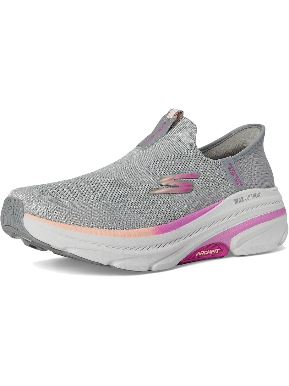 Кроссовки SKECHERS Max Cushioning Arch Fit 2.0 Cambridge Hands Free Slip-Ins — изображение 7 из 7, серый/розовый