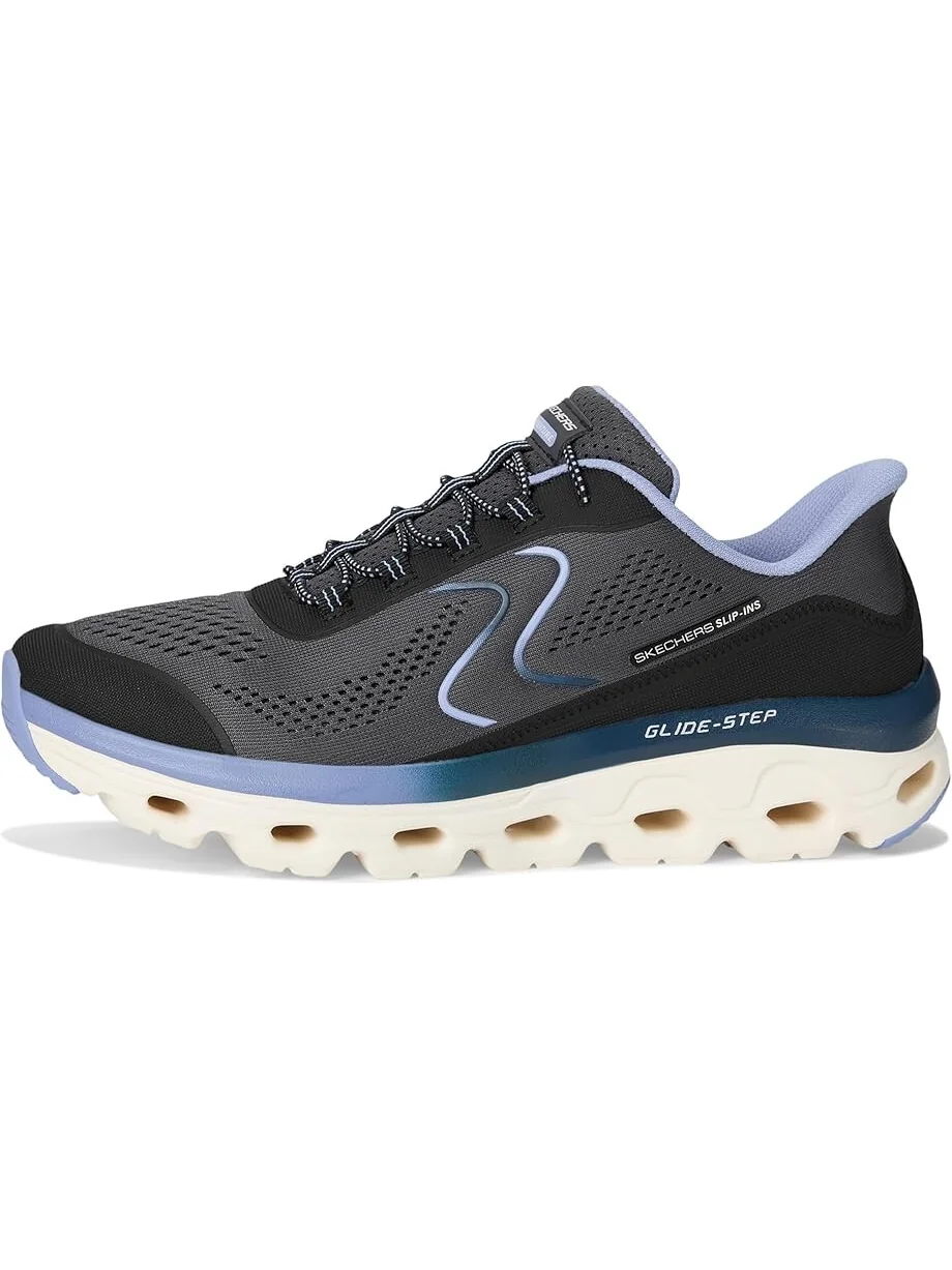 Кроссовки SKECHERS Glide Step Sole Hands Free Slip-Ins — изображение 4 из 7, черный/синий