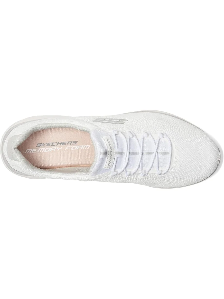 Кроссовки SKECHERS Summits Artistry Chic — изображение 2 из 6, белый серебристый