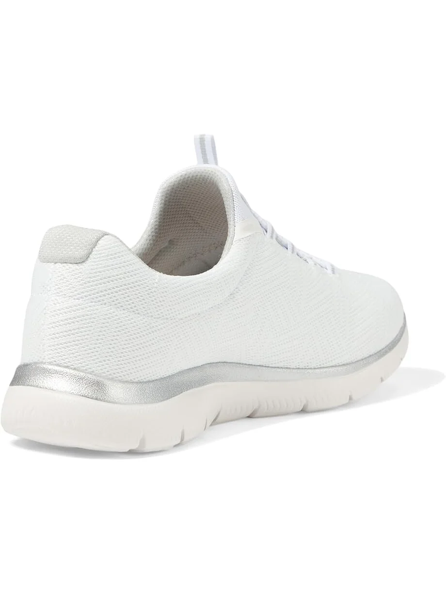 Кроссовки SKECHERS Summits Artistry Chic — изображение 5 из 6, белый серебристый