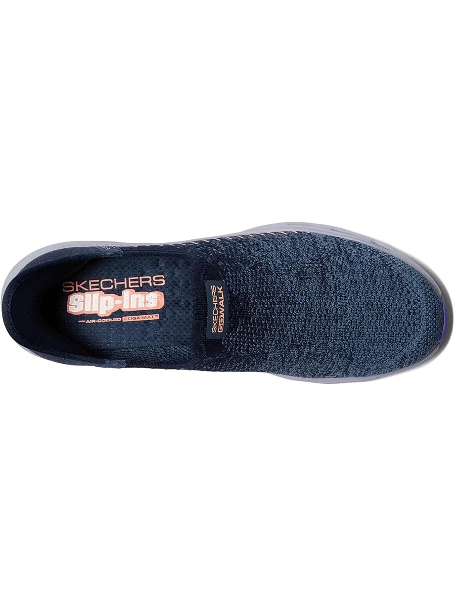 Кроссовки SKECHERS Performance Go Walk Glide Step 2.0 Venus Hands Free Slip-Ins — изображение 2 из 6, темно-синий/мульти