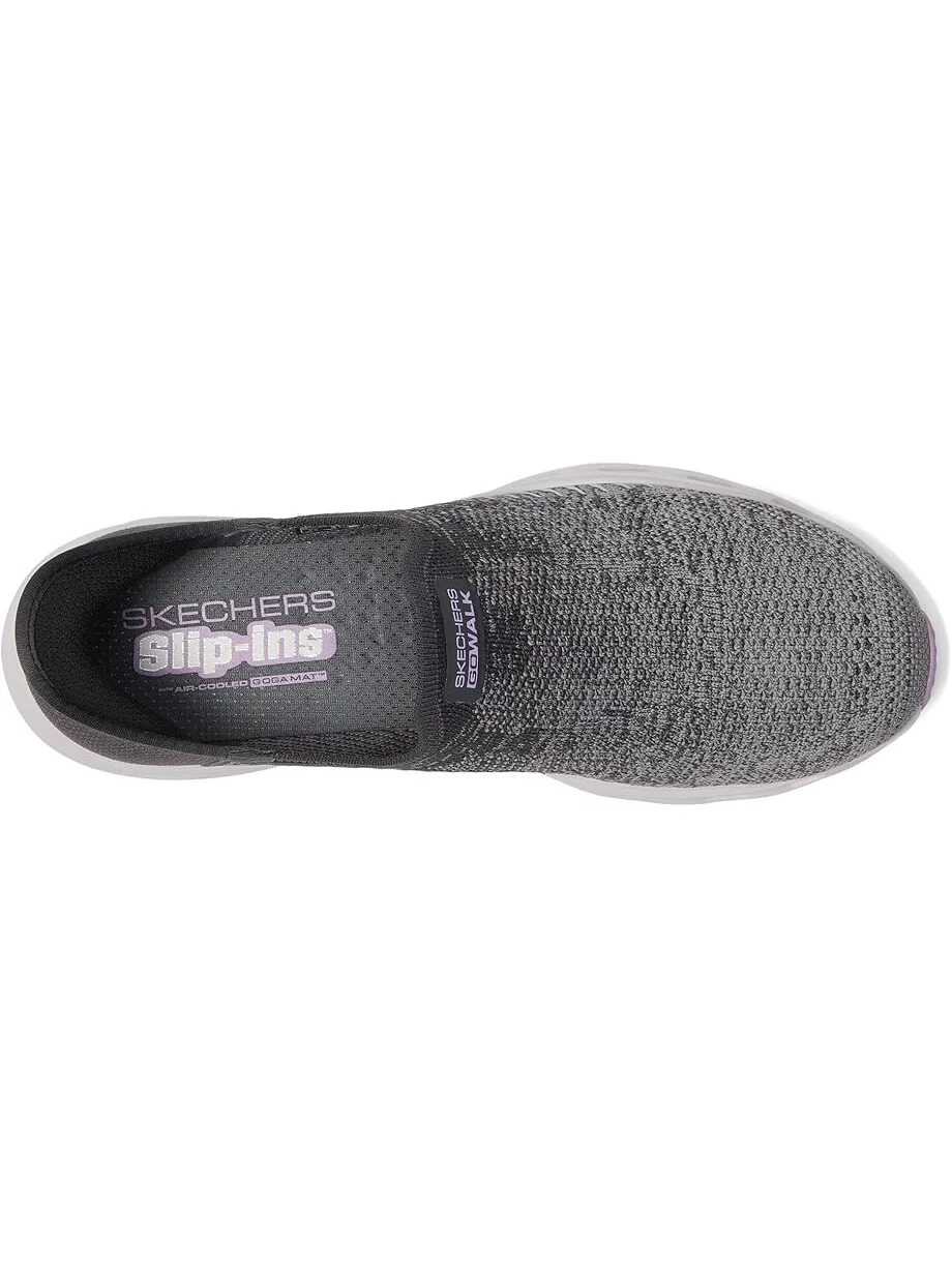 Кроссовки SKECHERS Performance Go Walk Glide Step 2.0 Venus Hands Free Slip-Ins — изображение 2 из 7, темно-серый
