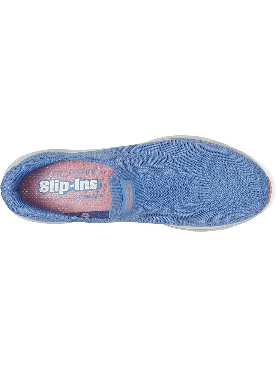 Кроссовки SKECHERS Performance Go Walk Glide Step 2.0 Annette Hands Free Slip-Ins — изображение 2 из 7, синий/мульти