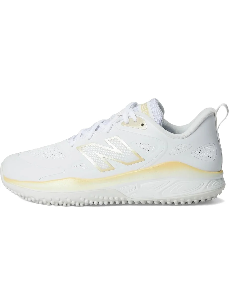 Кроссовки New Balance Fresh Foam Velov4 Turf-Trainer — изображение 4 из 7, белый/золотистый