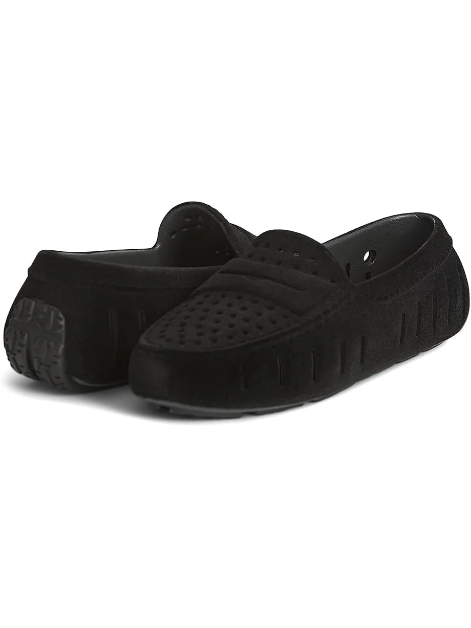 Лоферы Floafers Posh Driver Faux Suede — черный