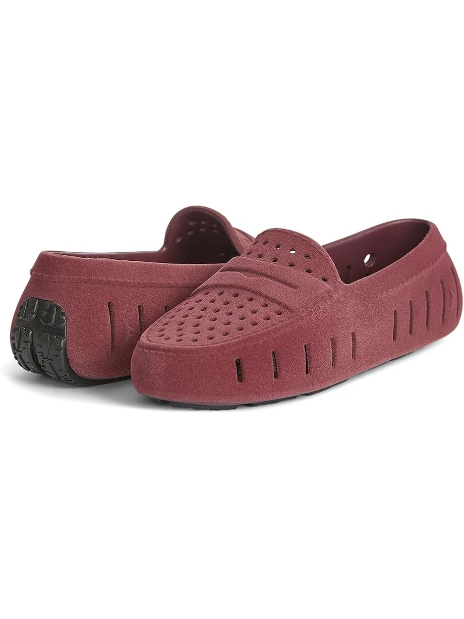 Лоферы Floafers Posh Driver Faux Suede — красный