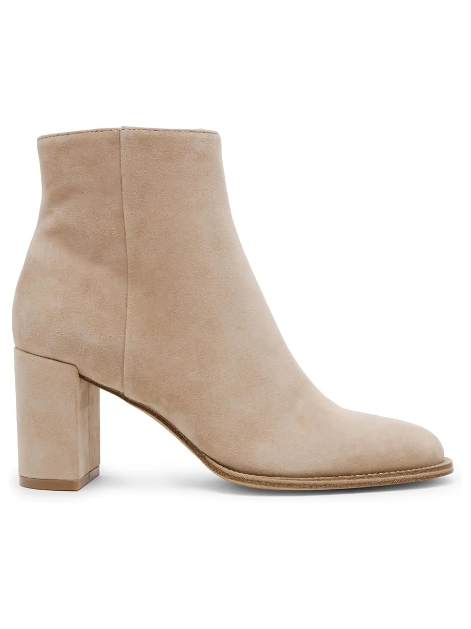 Ботинки женские Steve Madden Jozie с удобным блочным каблуком — изображение 6 из 7, бежевый