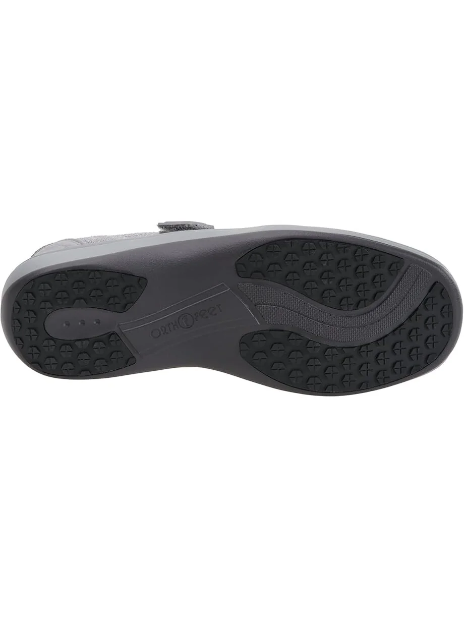 Туфли на плоской подошве Orthofeet Amalya — изображение 2 из 4, серый