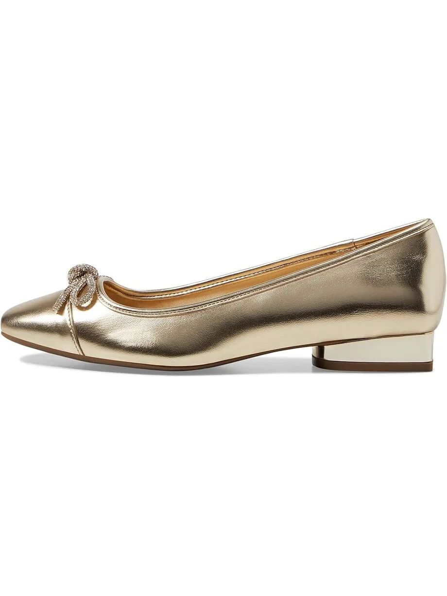 Туфли на плоской подошве Anne Klein Cassidy — изображение 4 из 5, светлый золотистый