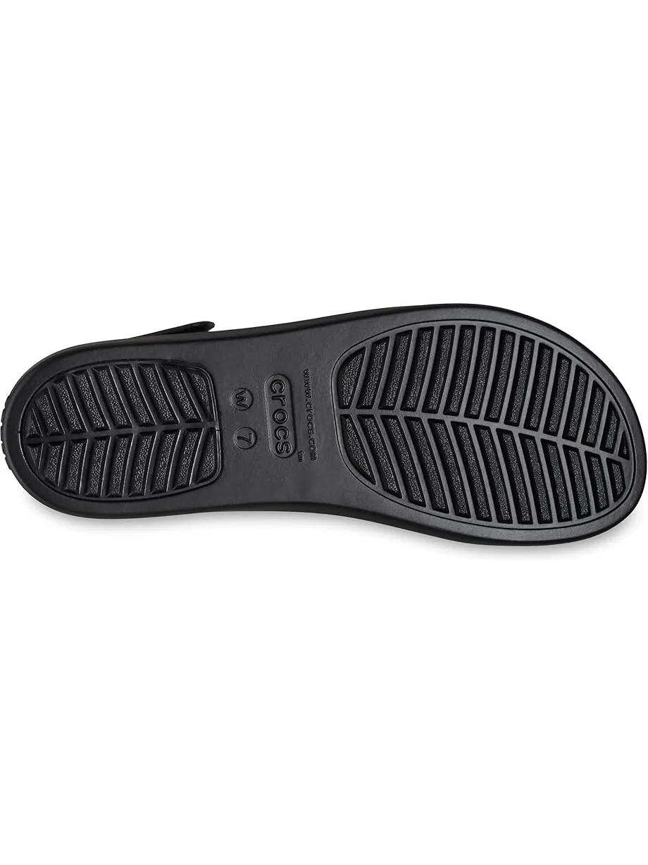 Сандалии Crocs Brooklyn 4U Low Wedges — изображение 3 из 7, черный