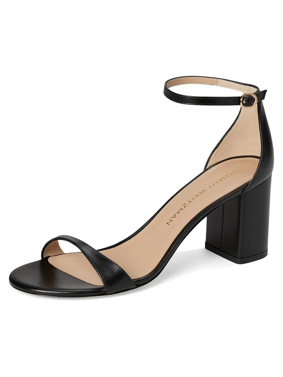 Туфли Stuart Weitzman Nudist Block 75 — изображение 7 из 7, черный