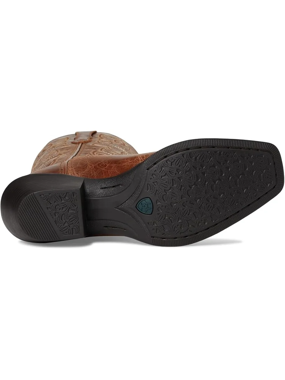 Сапоги женские Ariat Round Up Square Toe ковбойский — изображение 3 из 7, темно-коричневый