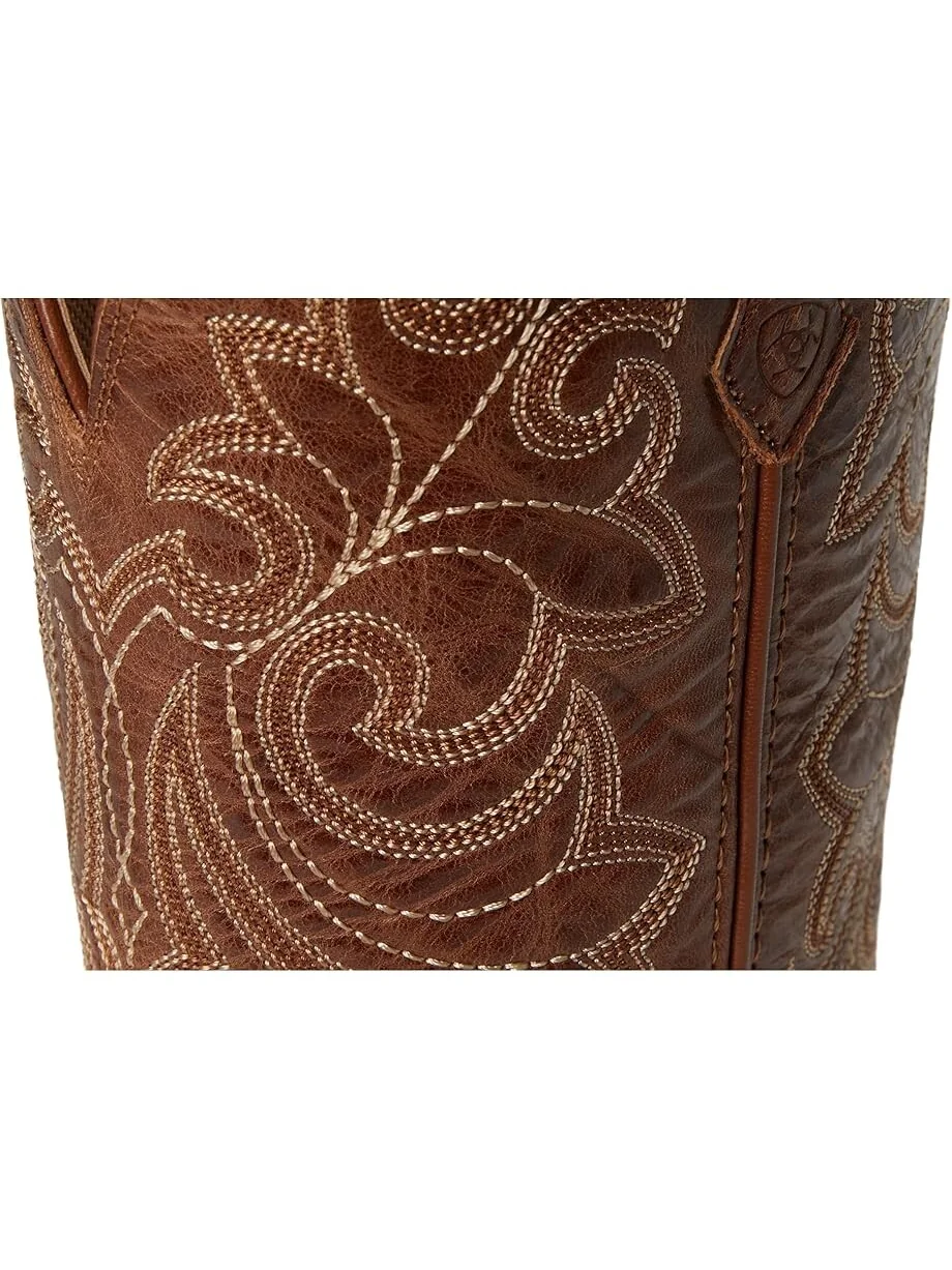 Сапоги женские Ariat Round Up Square Toe ковбойский — изображение 6 из 7, темно-коричневый
