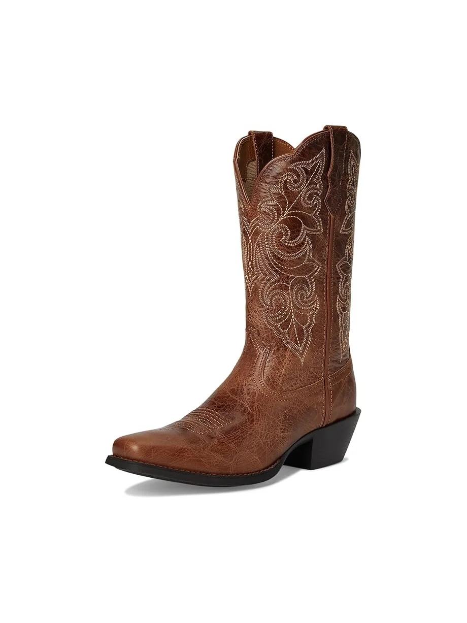 Сапоги женские Ariat Round Up Square Toe ковбойский — изображение 7 из 7, темно-коричневый