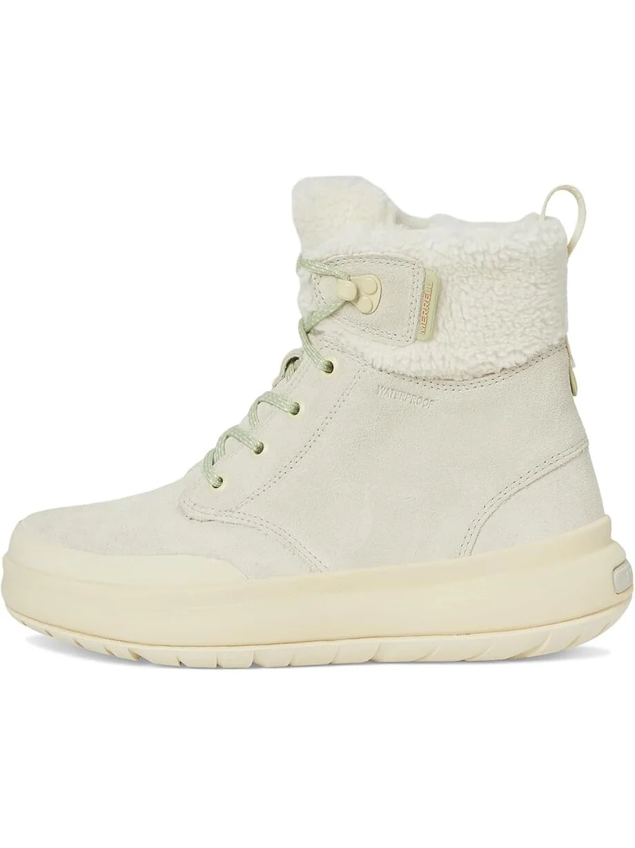 Ботинки женские Merrell Marquette Thermo Lace зимние на шнуровке — изображение 4 из 7, кремовый