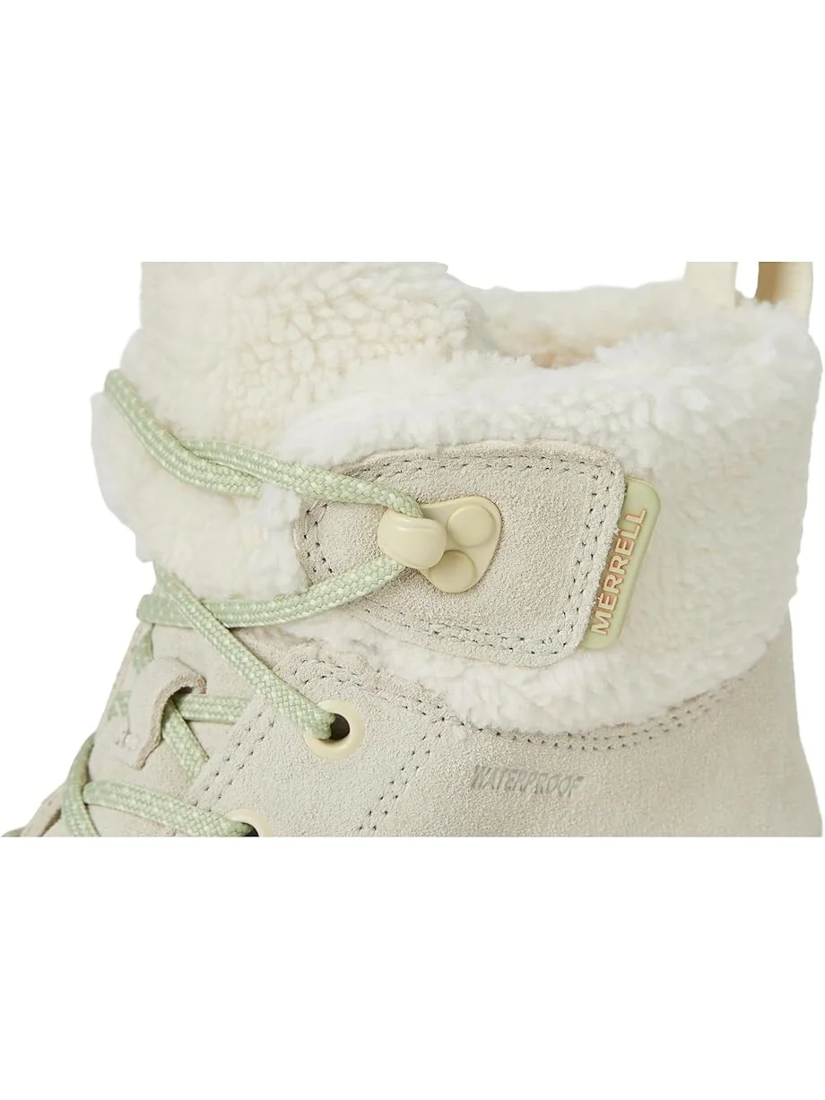 Ботинки женские Merrell Marquette Thermo Lace зимние на шнуровке — изображение 6 из 7, кремовый