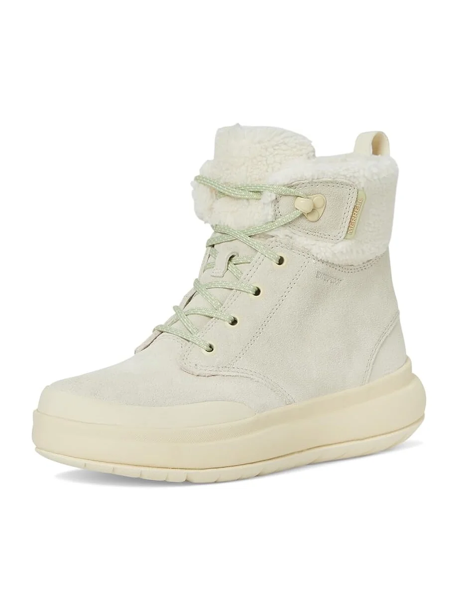 Ботинки женские Merrell Marquette Thermo Lace зимние на шнуровке — изображение 7 из 7, кремовый
